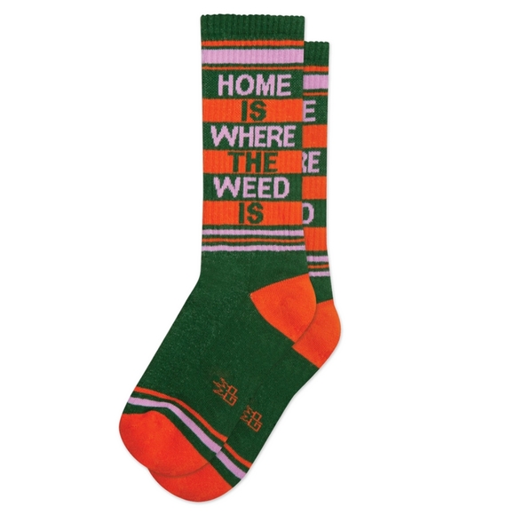 Home Is Where The Weed Is Crew Socks. Unisex. NWT - Picture 1 of 1